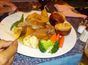 Sunday Roast beef at the Pub in Chiang Mai