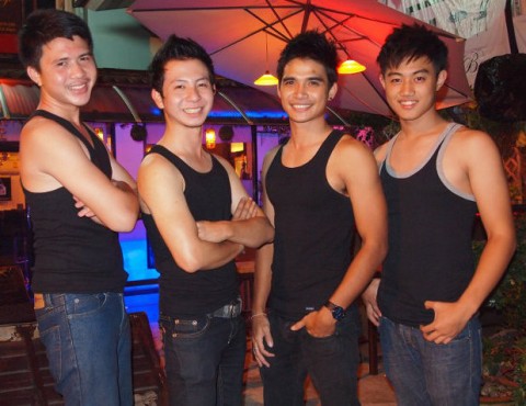 Boys at RAM bar - Chiang Mai Gay Bar
