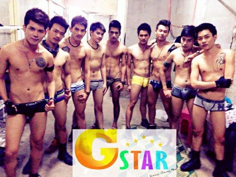 Sexy Coyote boys at Gay Club G-Star vintage in Chiang Mai