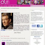 Out in Thailand gay Magazine website - design by Bon Tong Productions