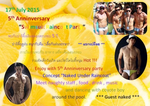 Raincoat and swimwear party at Club One Seven Chiang mai