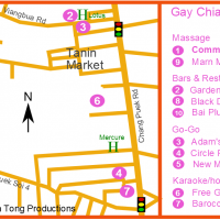 Chiang Mai Gay Map - Chang Puek and Santitham