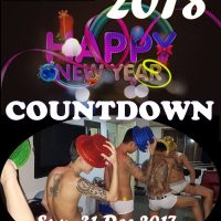 countdown party poster - adams apple club chaing mai 31 December 2017