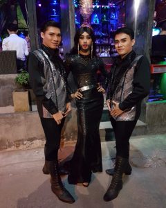 Ram Bar Show Chiang Mai - boys in black and silver