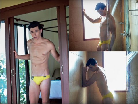 Mr tim is yellow trunkc handsome male model - thai puan issue 86