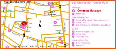 Common Massage - gay massage location map in Chang Puek, Chiang Mai, Thailand