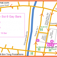 Gay Chiang Mai Map - Night Bazaar December 2018