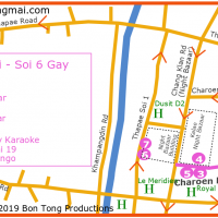 Chiang Mai Gay Map - Night Bazaar and gay soi 6