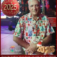 Happy Christmas from K Yens at Adams Apple Club